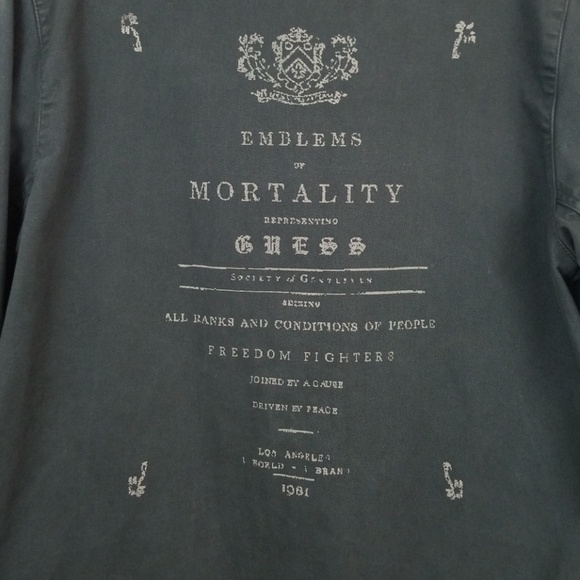 Guess Distressed Cotton Full Zip Jacket - Picture 6 of 8